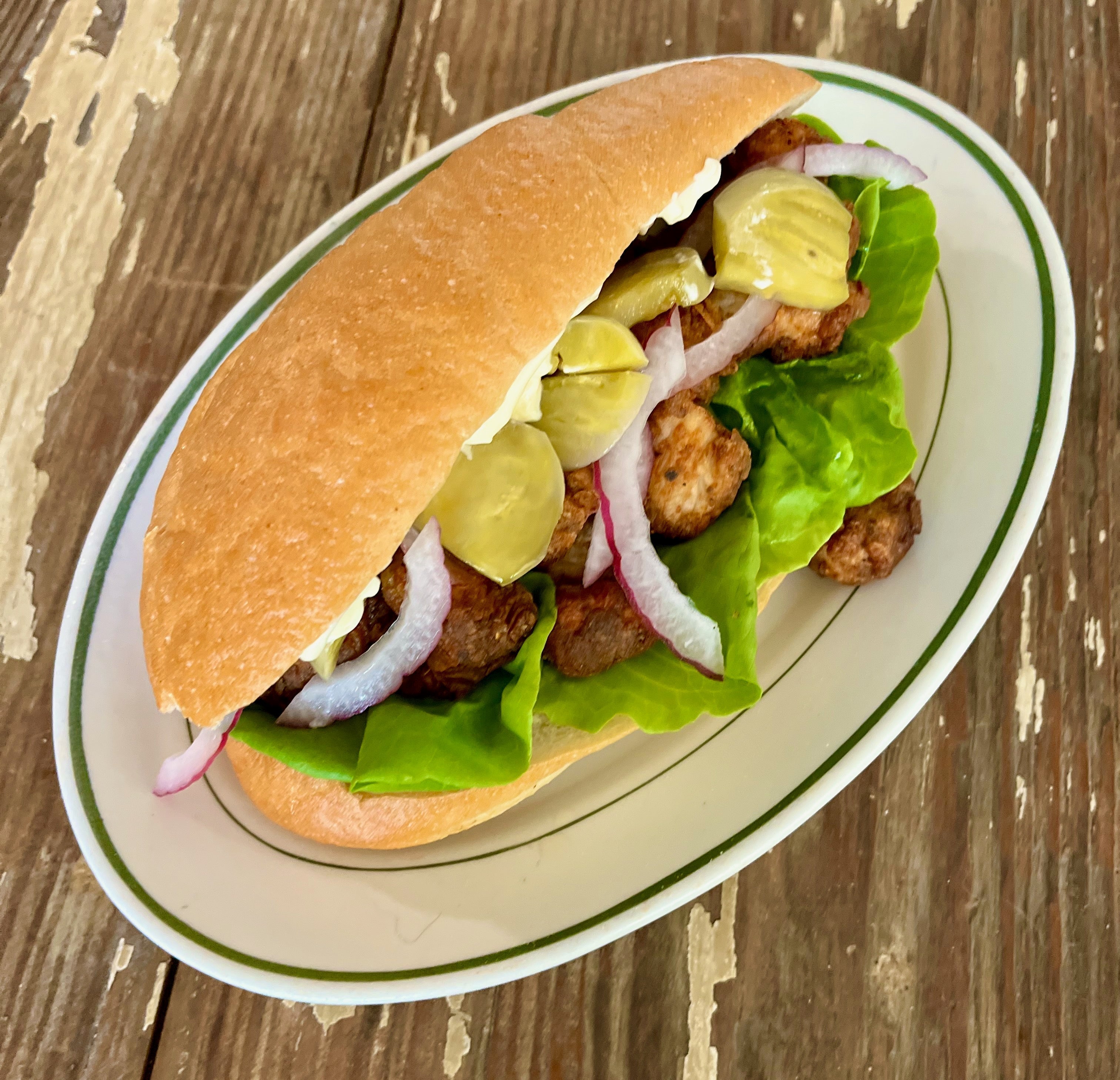 Turkey Po-Boy with Pickled Green Tomatoes &ndash; The Pedernal Project